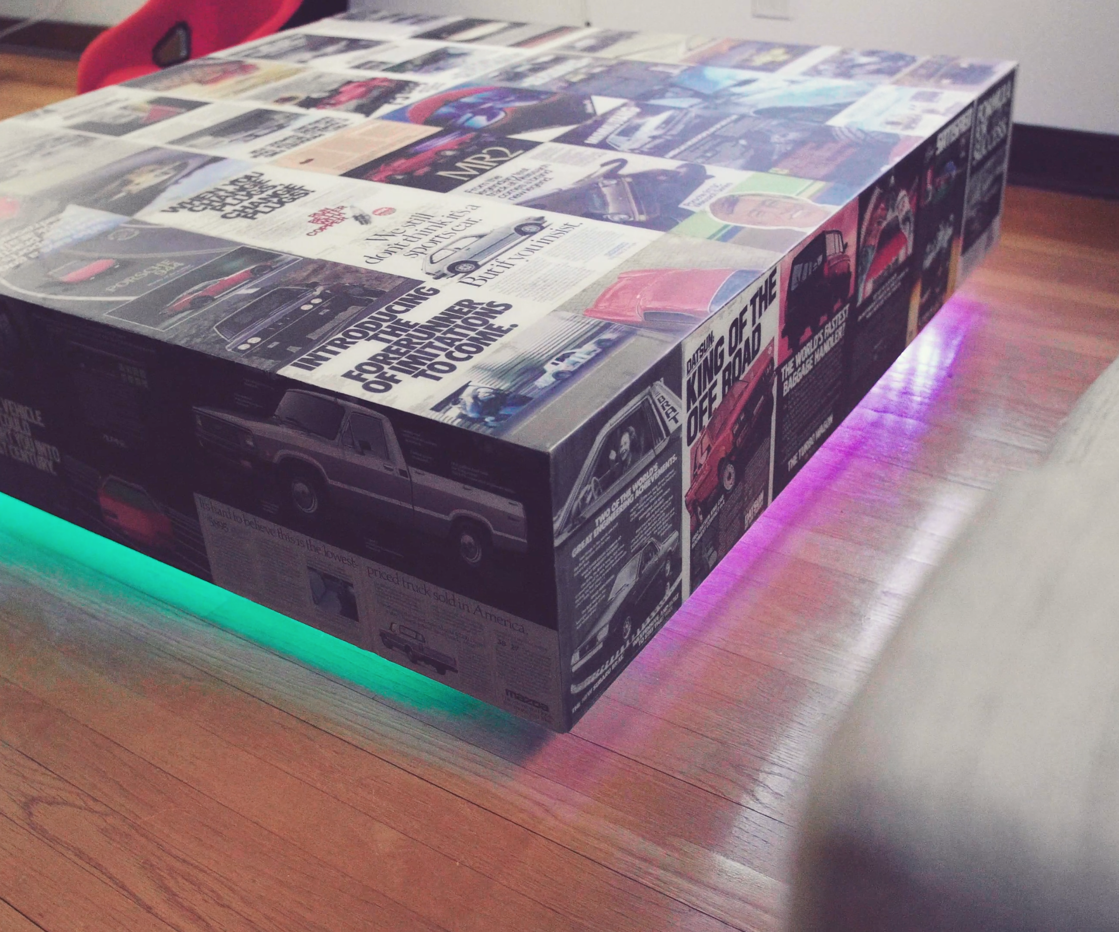 Recycled Magazine Coffee Table