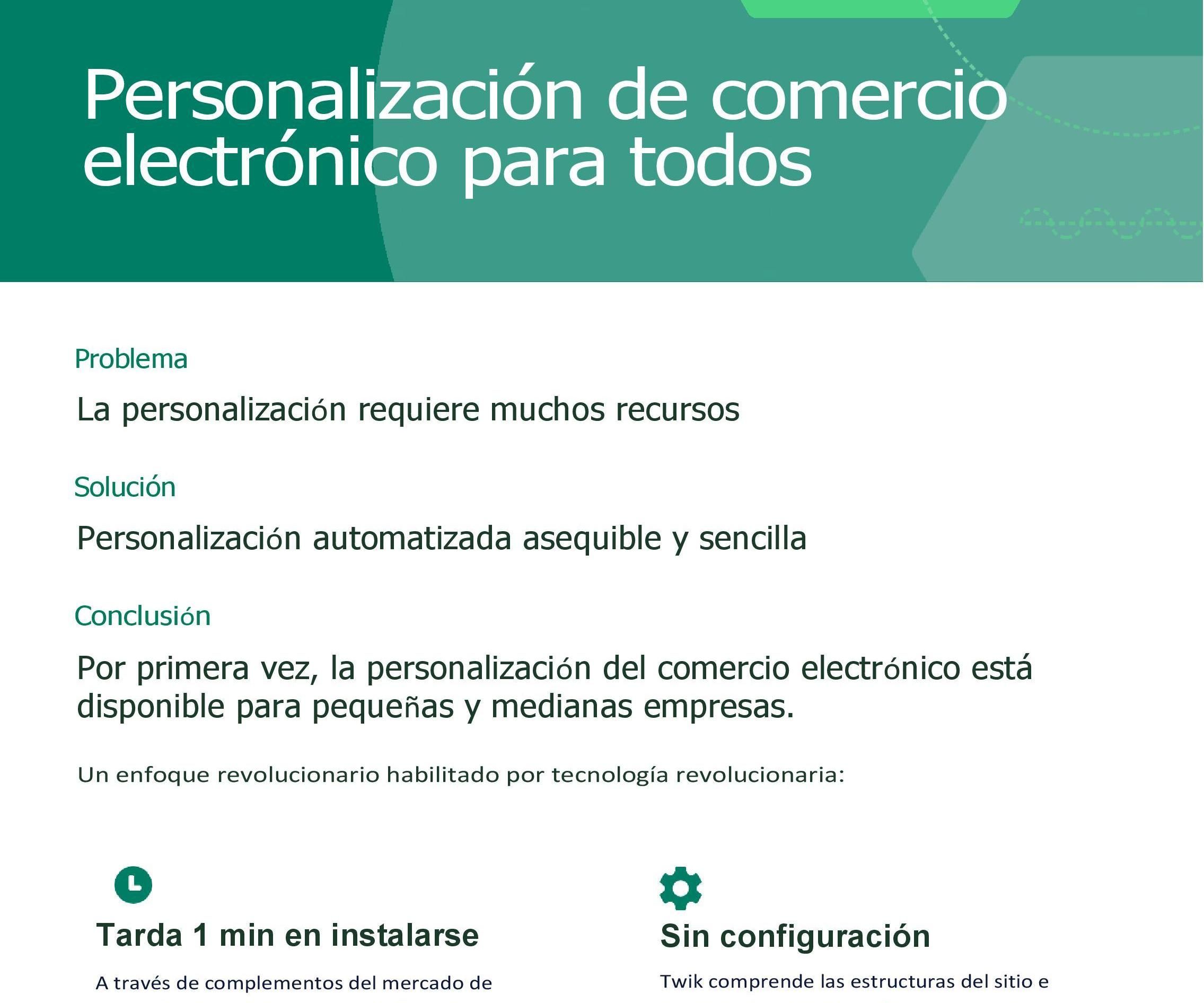 Personalización De Comercio Electrónico Para Todos