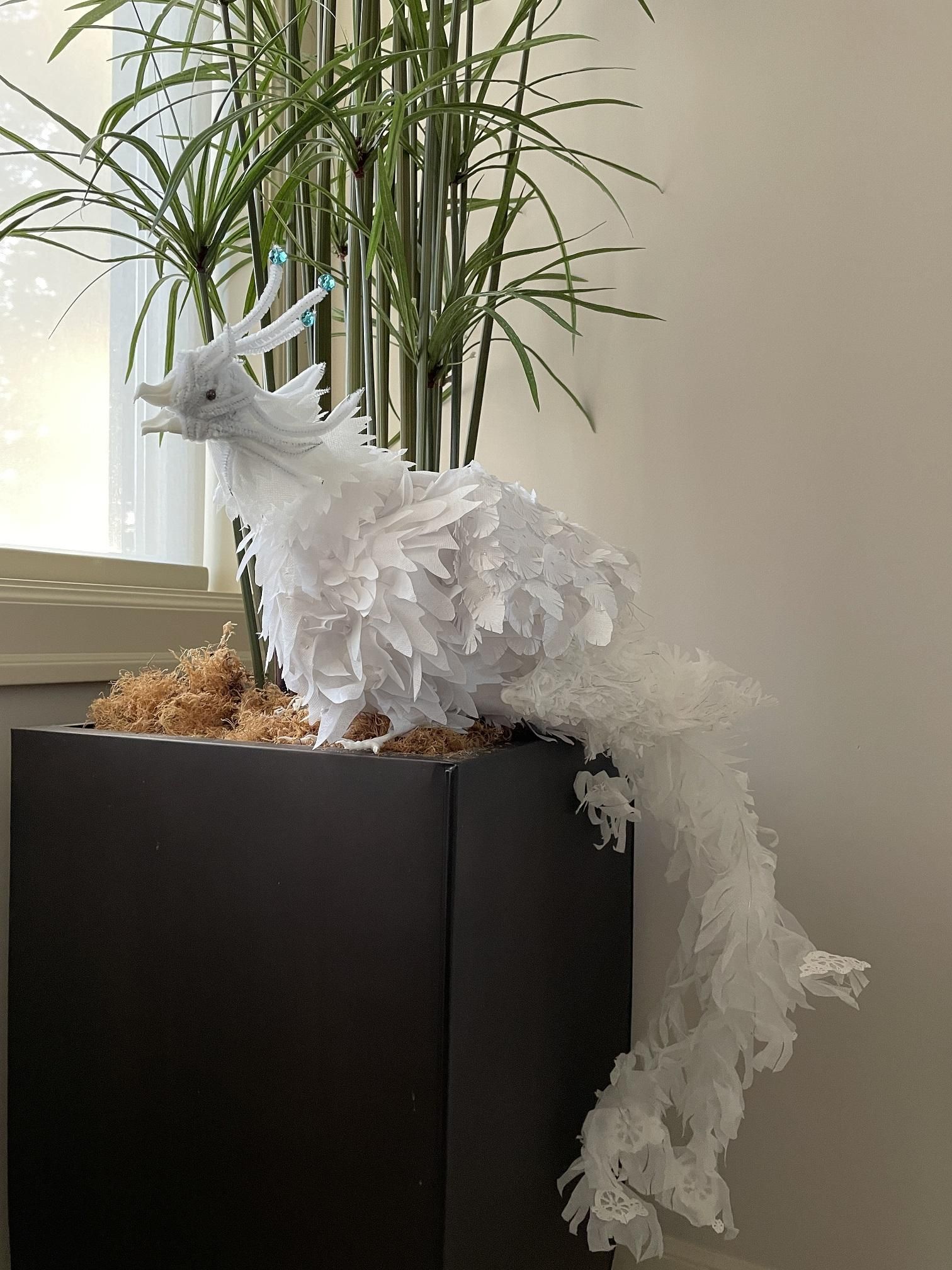 Moving White Phoenix With 3D Printed Parts