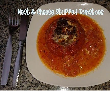 Meat & Cheese Stuffed Tomatoes Recipe