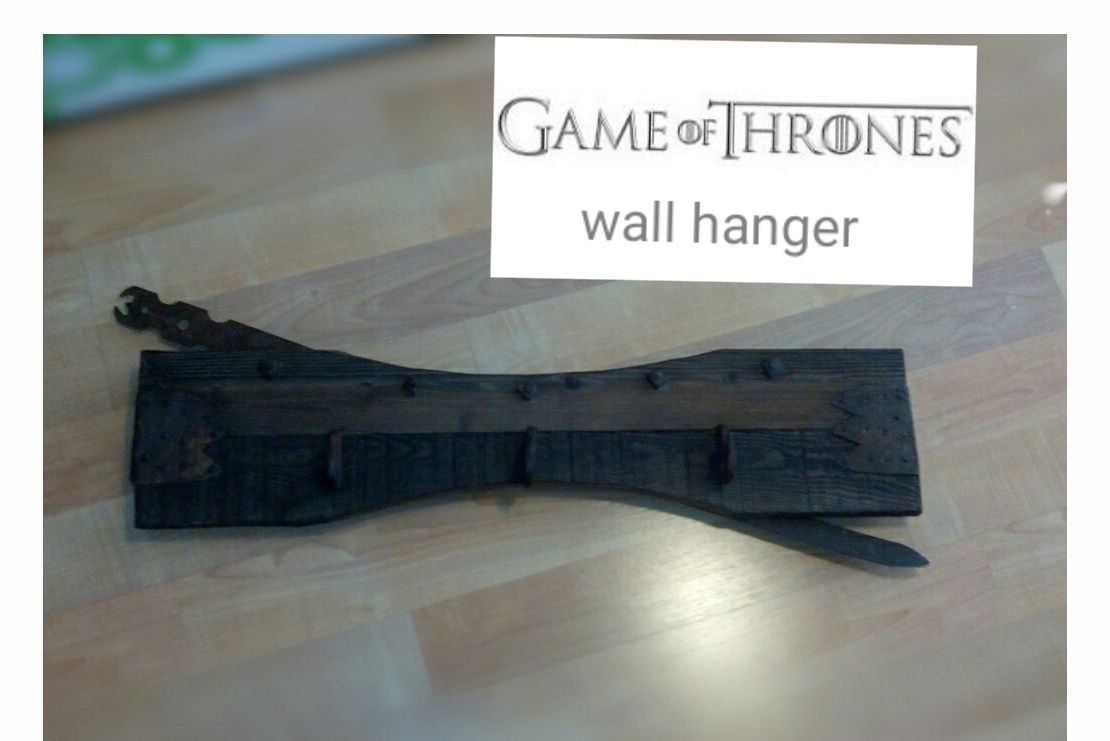 Colgador"juego De Tronos" / Wall Hanger Game of Trhones