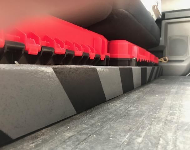 DIY Barrier Holder for Tool Boxes in Truck Using Scrap Wood