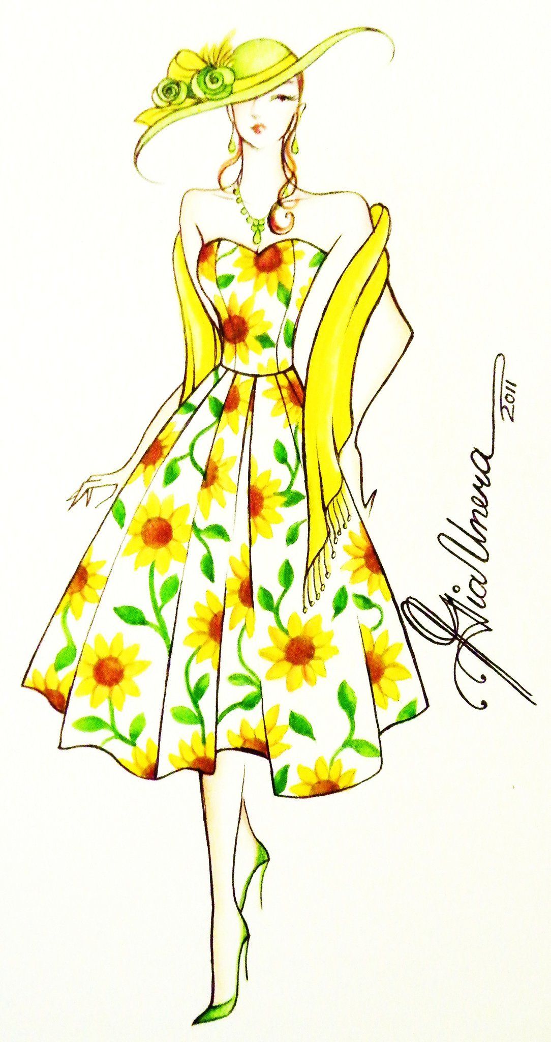 Tropical Sunflower Bustier Dress Creation Instructables