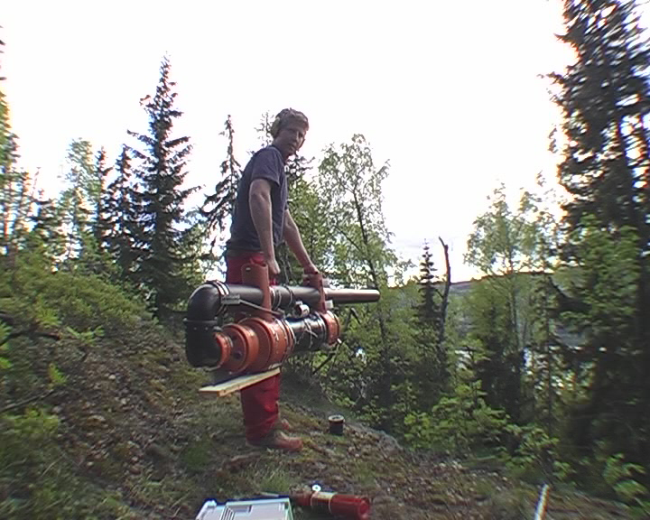 Potato Cannon Test of My Biggest Cannon Shooting 800g Ammo