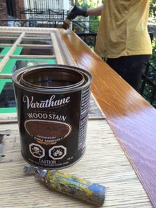 Remove All Traces of Sawdust & Apply Stain