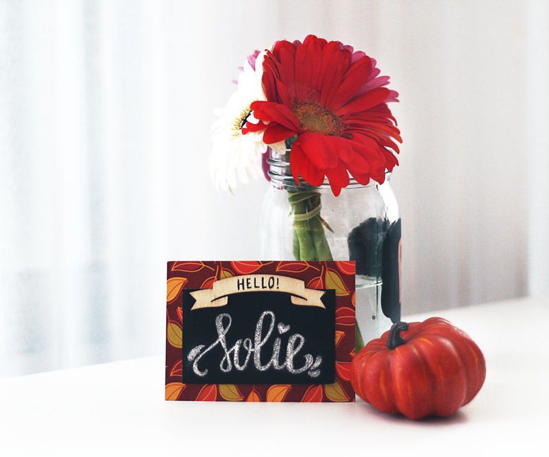 Tarjetas Para La Mesa De Acción De Gracias