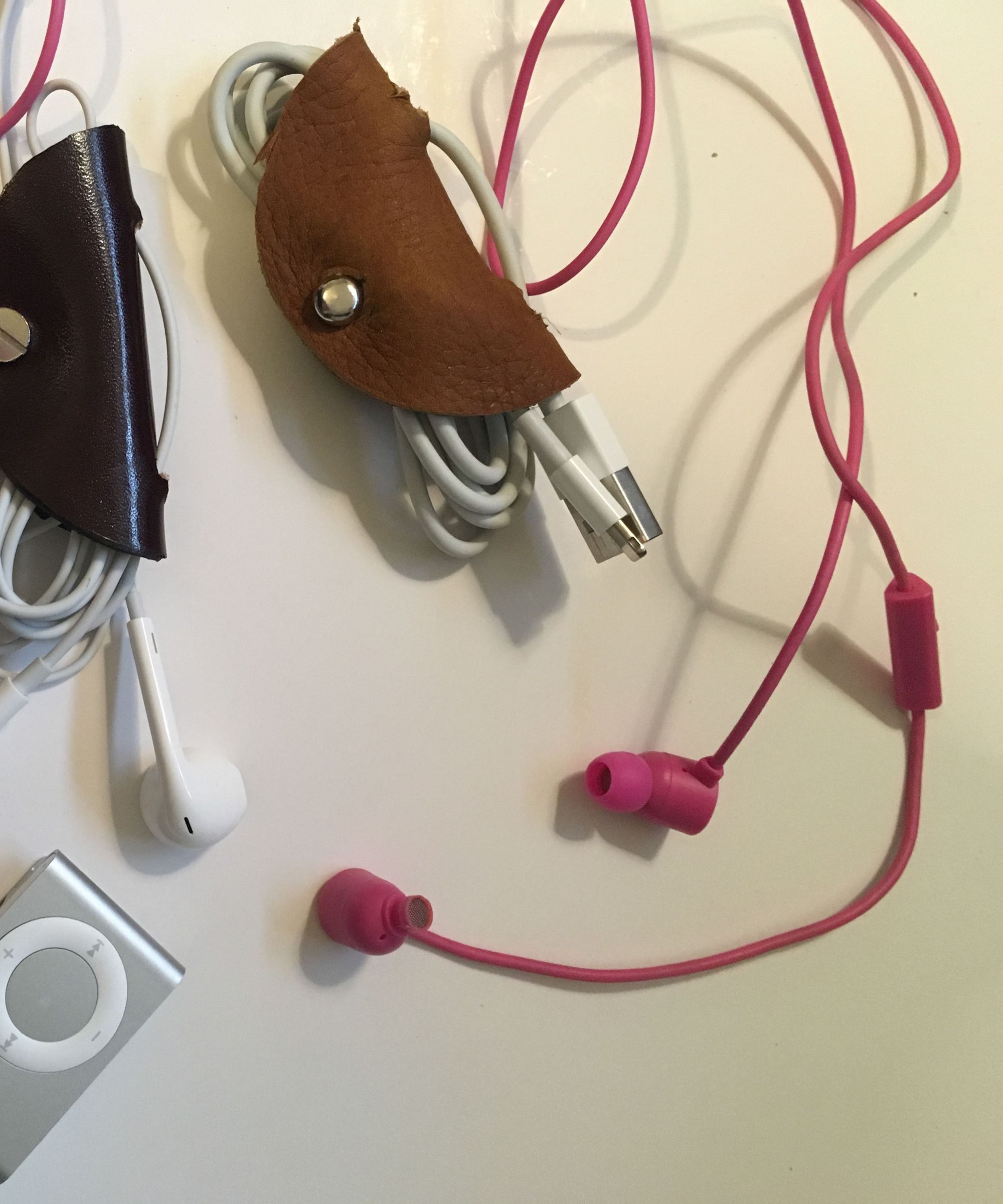 Leather Case for Earphones & Cords 