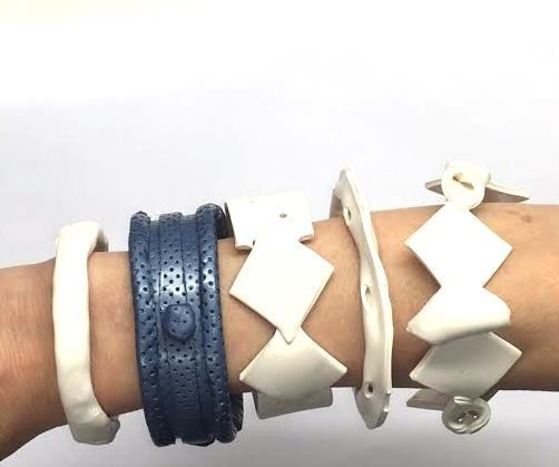 Plastic 'splint' Bangles