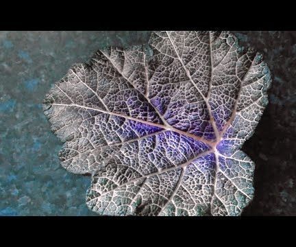Concrete Leaf Painting - Spring Green Style 