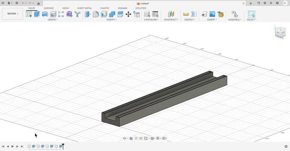 Modeling the Rails in Fusion 360