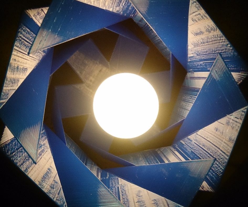 Dutch Design Suspending lamp shade.