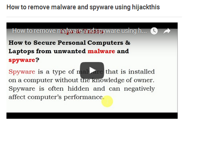 How to Remove Malware and Spyware Using HijackThis