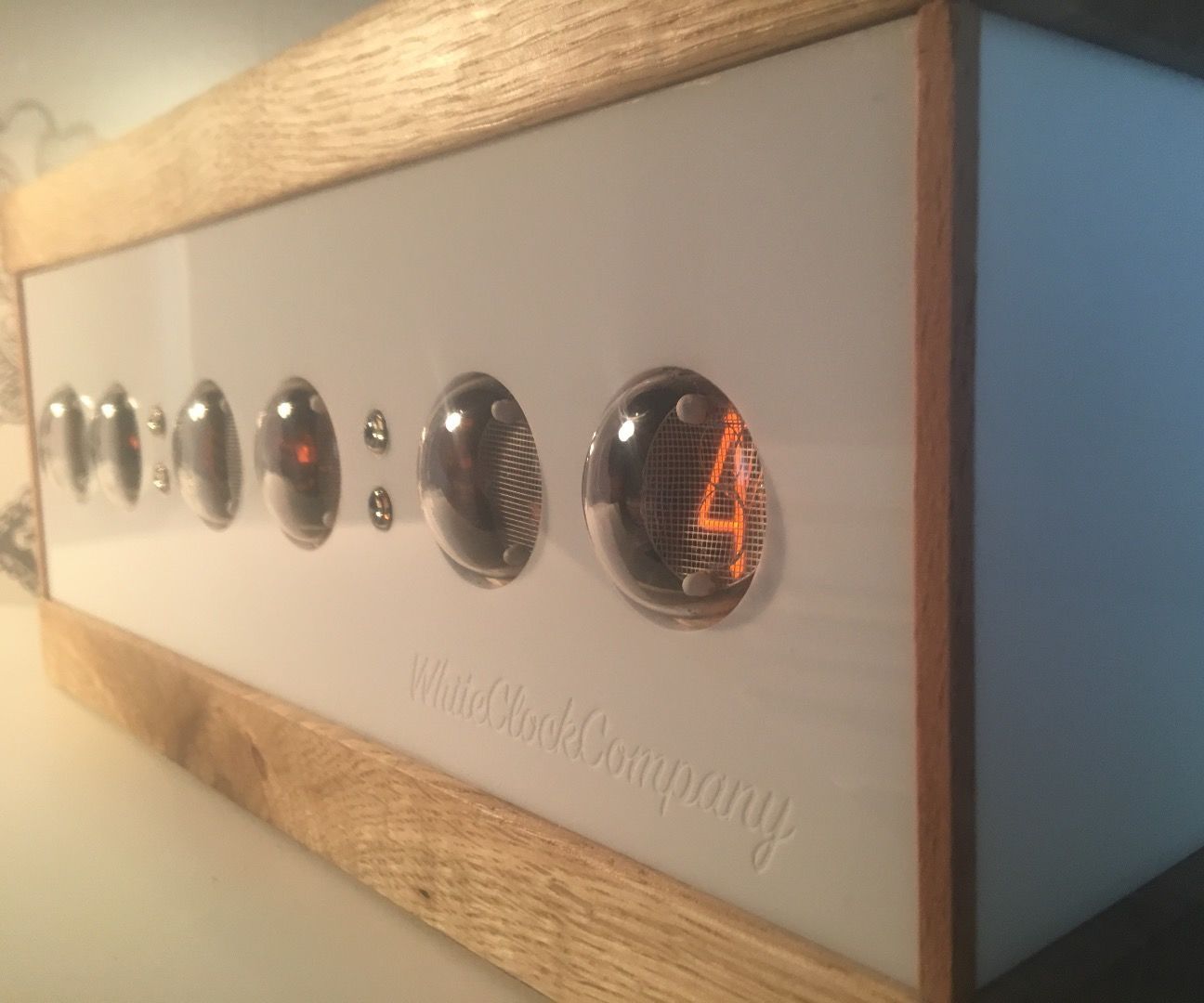 Oak & Acrylic Nixie Clock