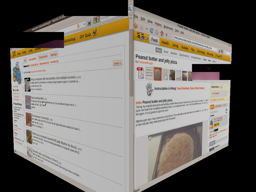 Using a Computer With One Monitor, But Multiple Screens.