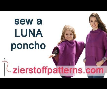 Sew a LUNA Poncho - Designed by Zierstoff