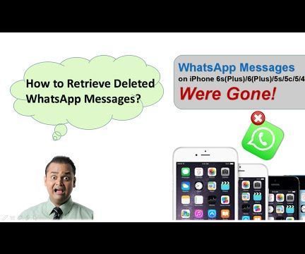 How to Recover Deleted WhatsApp Messages and Pictures on IPhone
