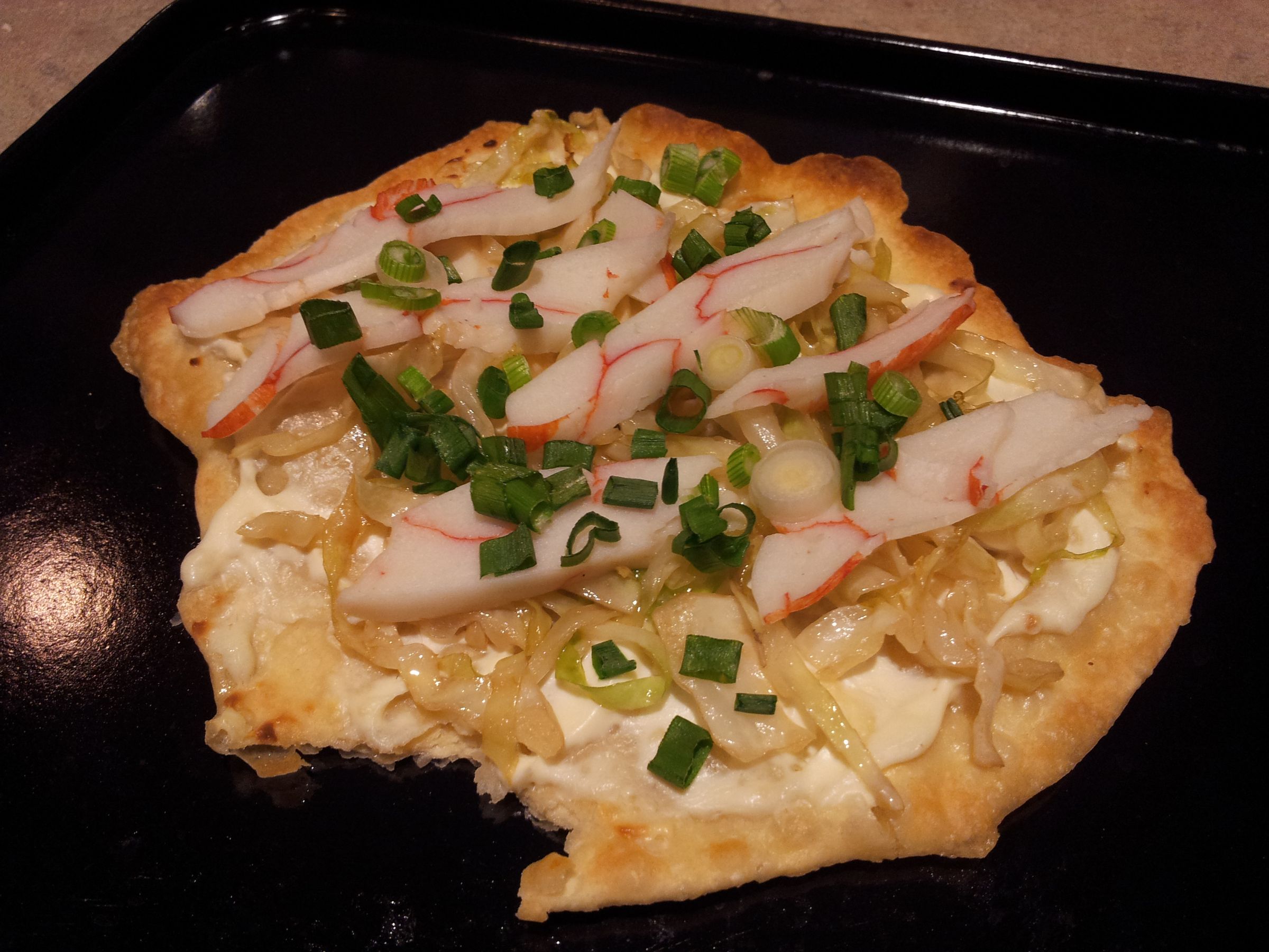 Chinese Wonton Pizza Party