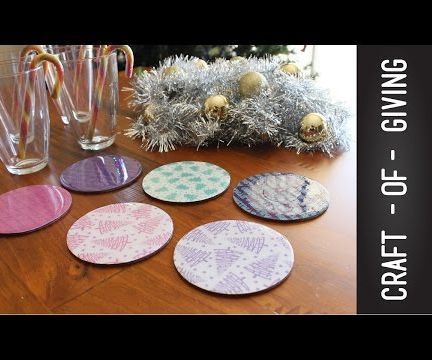 Easy and Affordable DIY Christmas Coasters | Craft of Giving