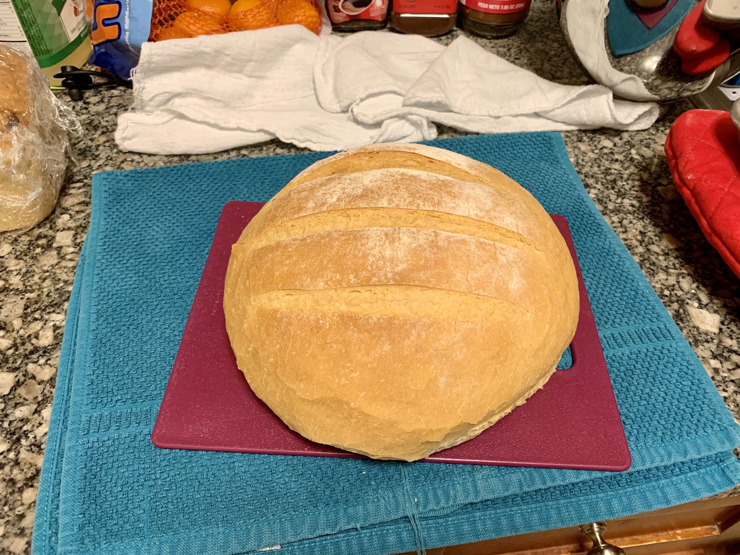 Cob Loaf Simple, QuarantineFriendly White Bread 12 Steps (with