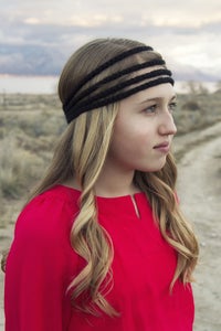 Simple Cute Crochet Headband With Video Hair-styling Tutorials