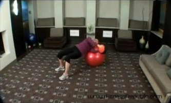 Oblique Twists on Stability Ball With Medicine Ball