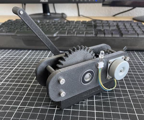 3d Printed Hand-cranked Generator