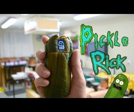 Pickle Rick IRL!! (how to Put a Screen & Speaker Inside a LITERAL Pickle)