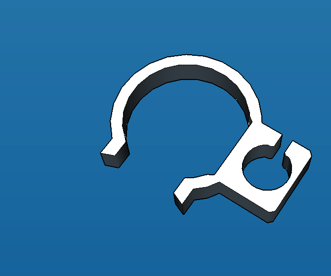 A Set of 3D Printed Windshield Wire Clips