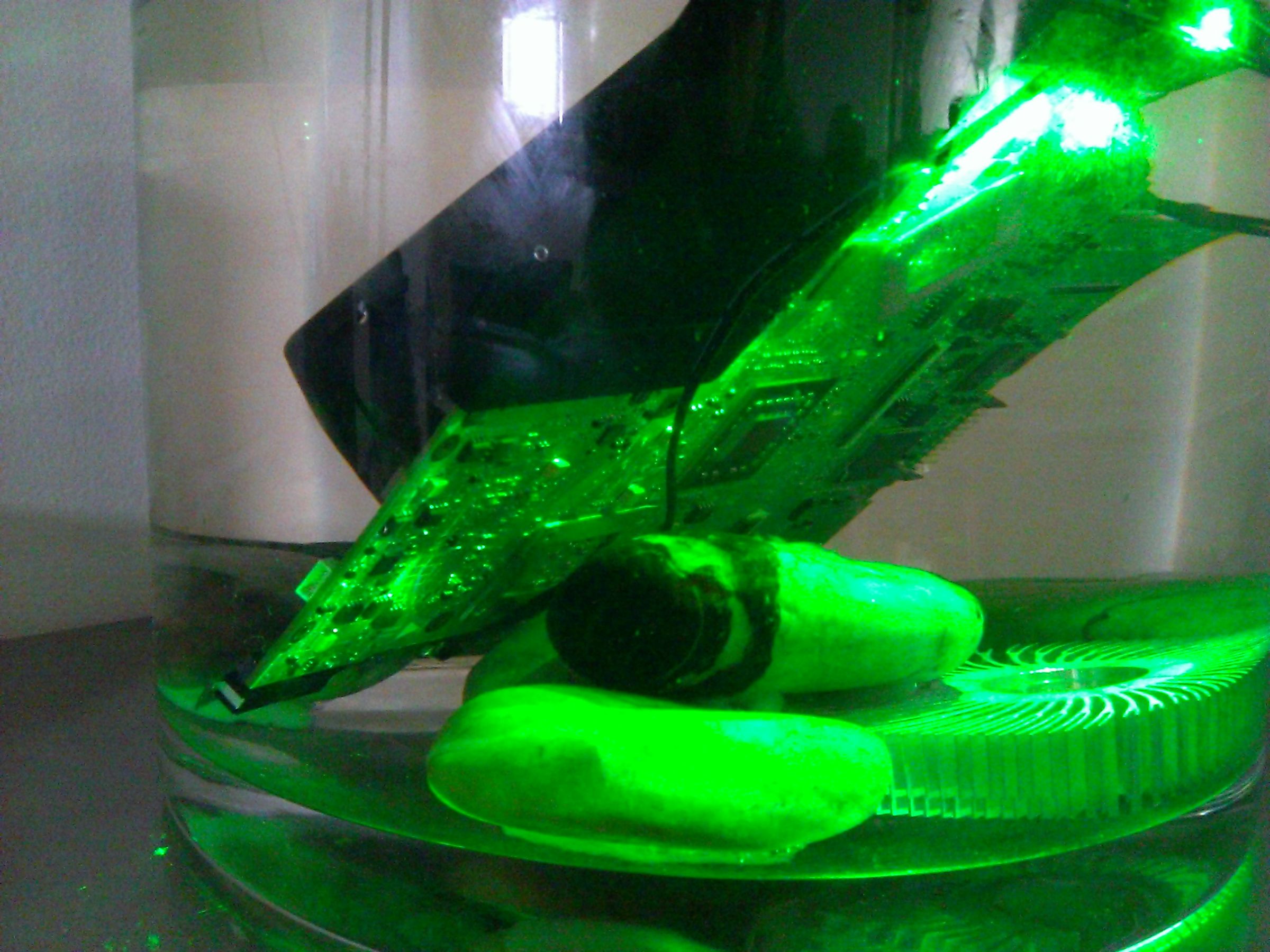 Mineral Oil-Cooled Old Laptop