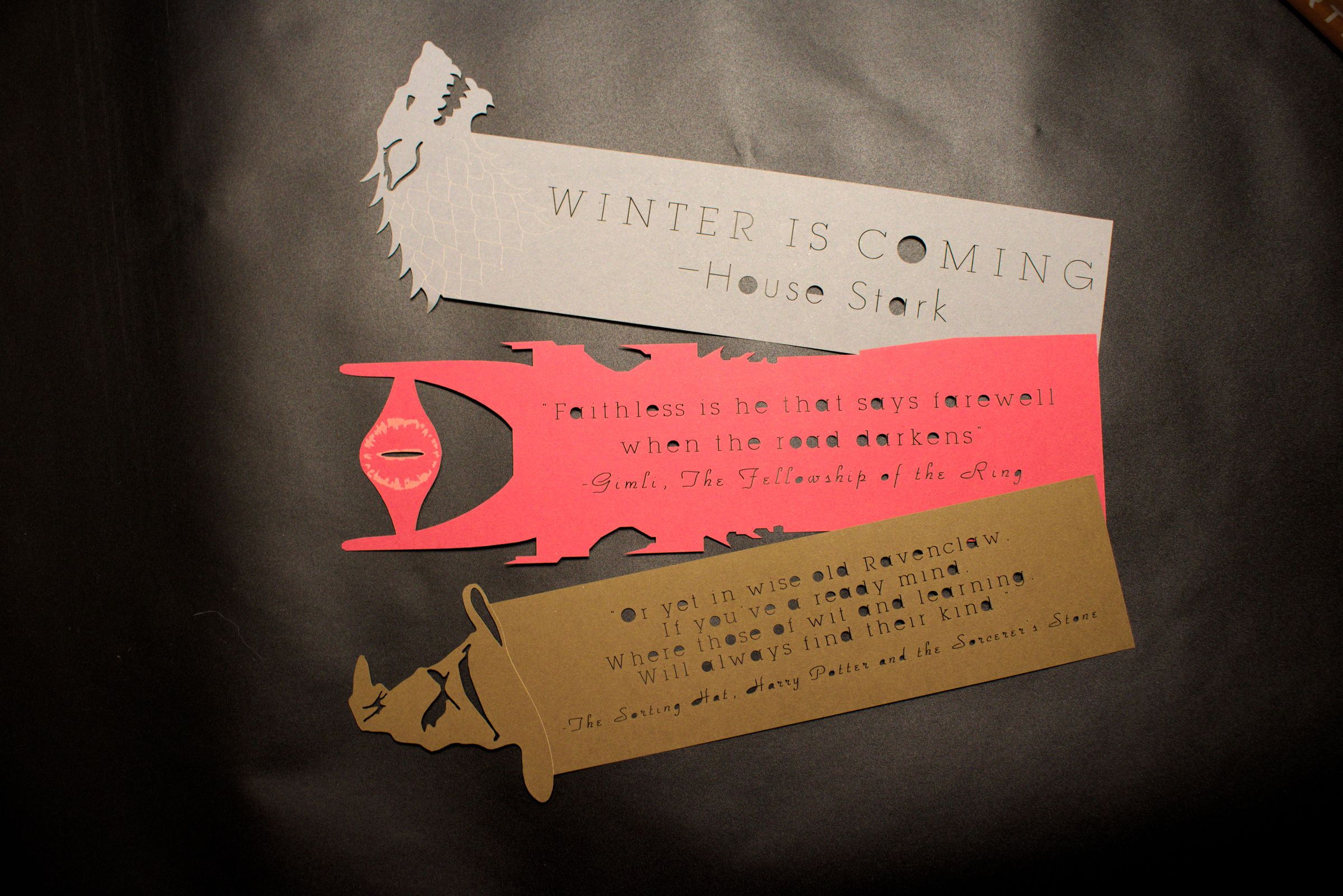 Laser Cut Cardstock Bookmarks 5 Steps Instructables