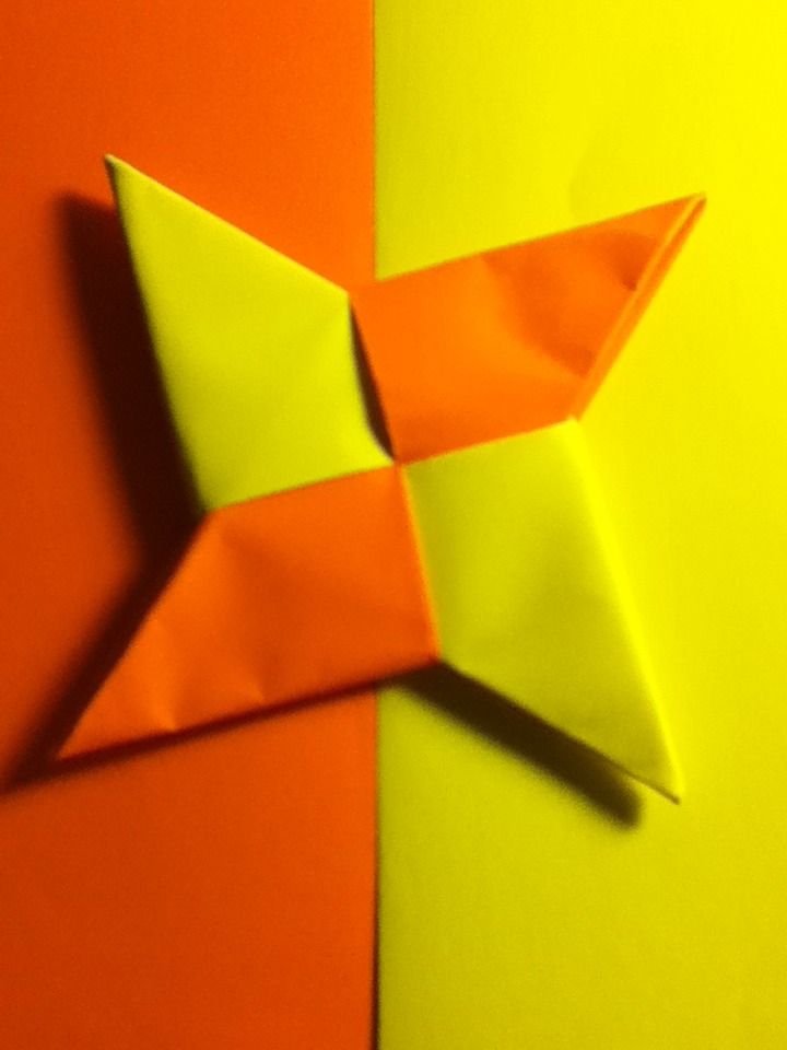 How to make a simple paper ninja star