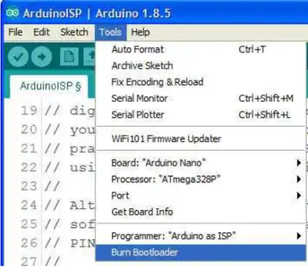 Burn Bootloader Into Arduino Nano 3.0 Clone Board : 11 Steps ...