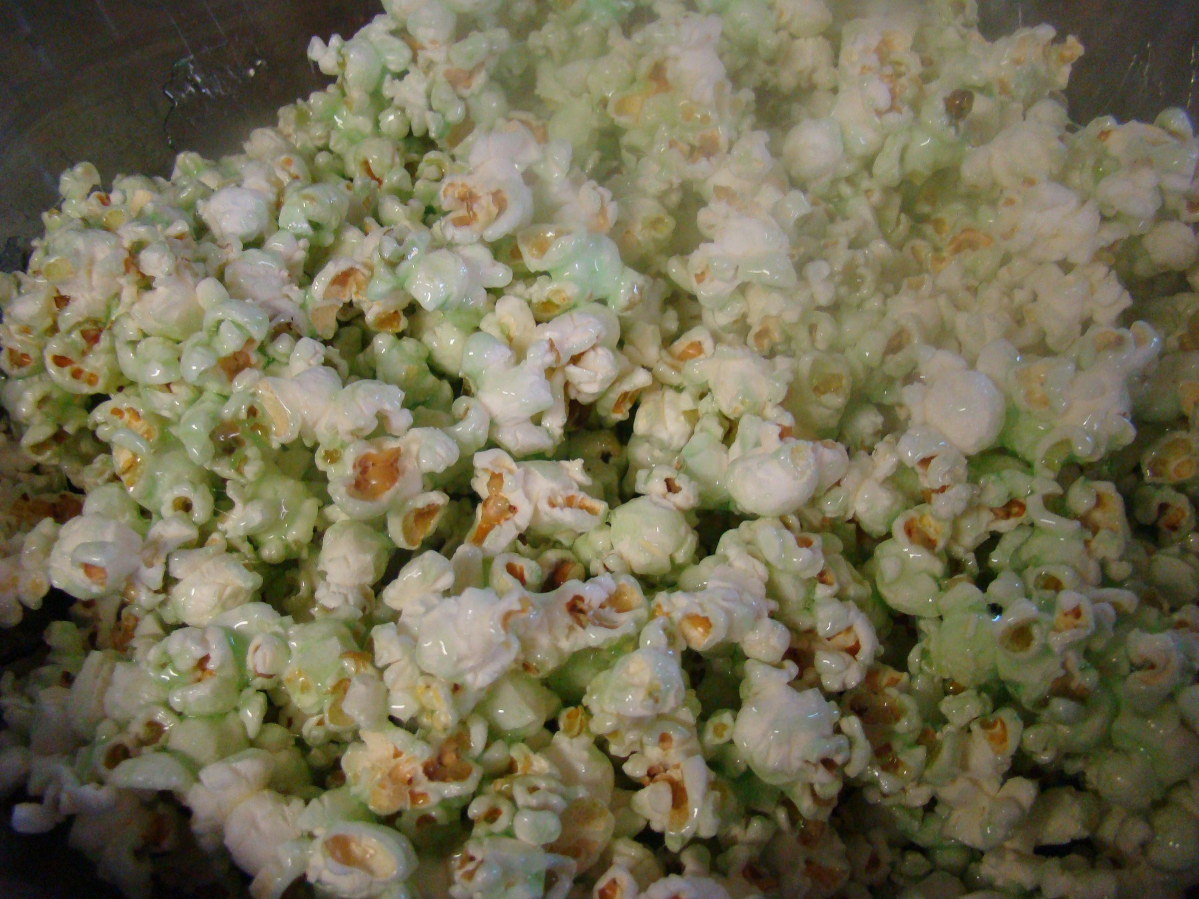 Green Jello Popcorn
