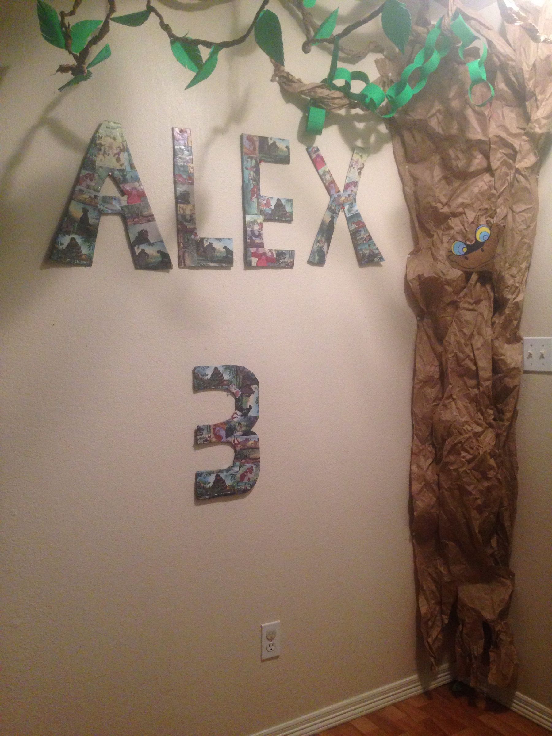 Party Themed Cardboard Letters
