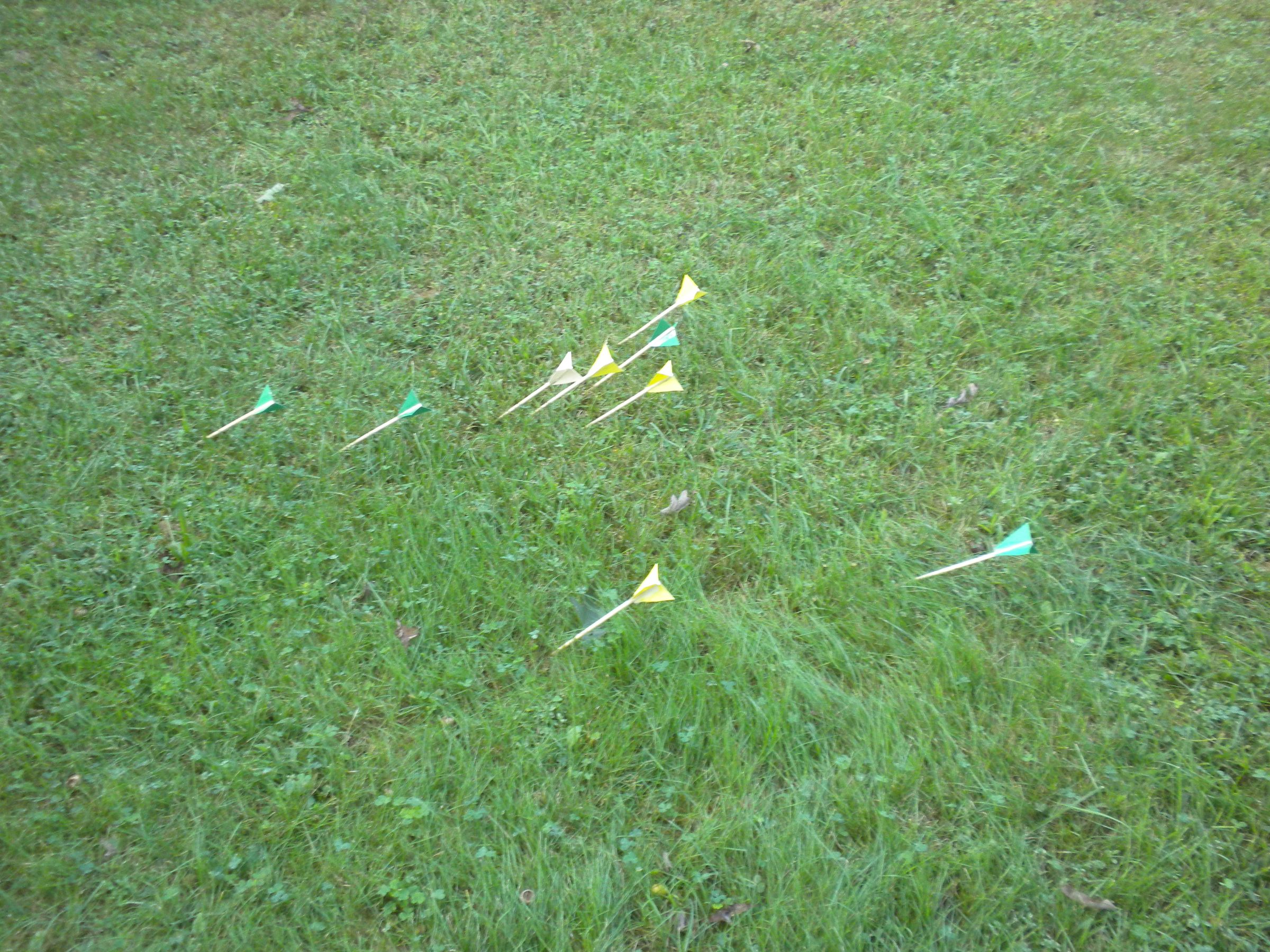 DIY Arrow Bocce Set