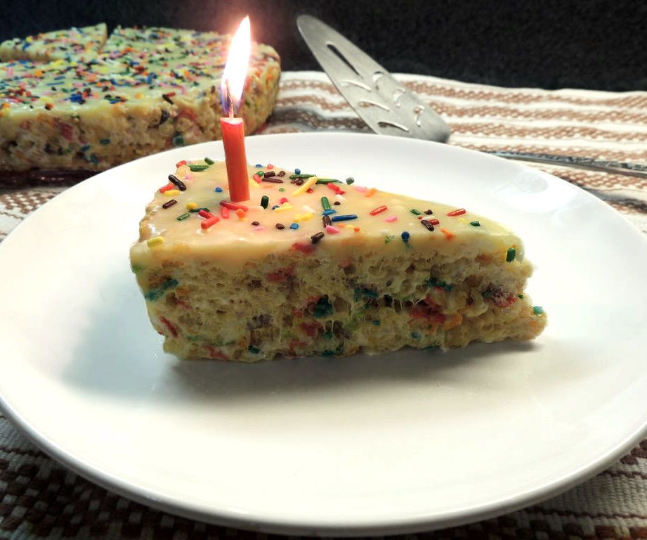 Birthday Cake Rice Crispy