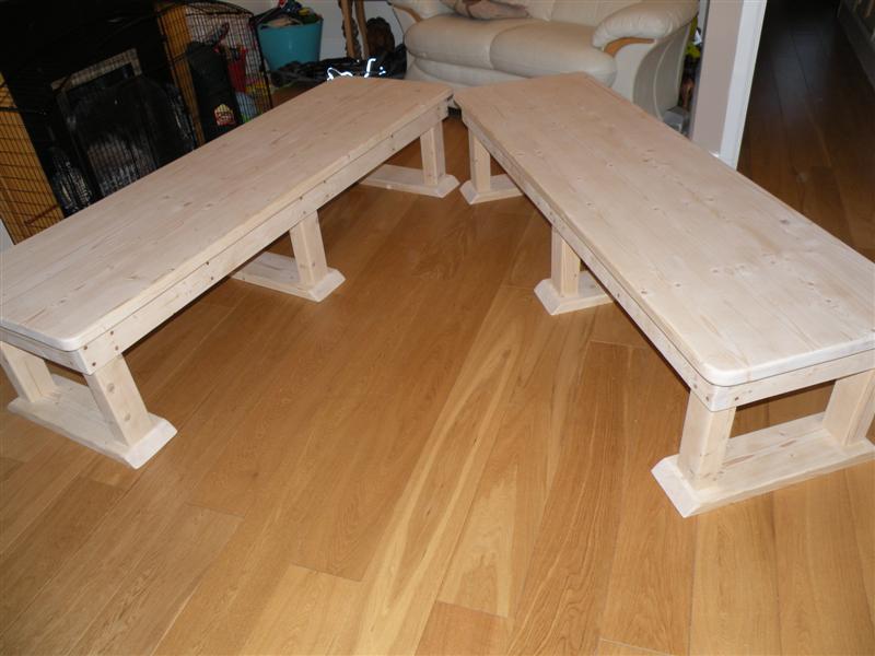 Solid Wood Bench/coffee Table