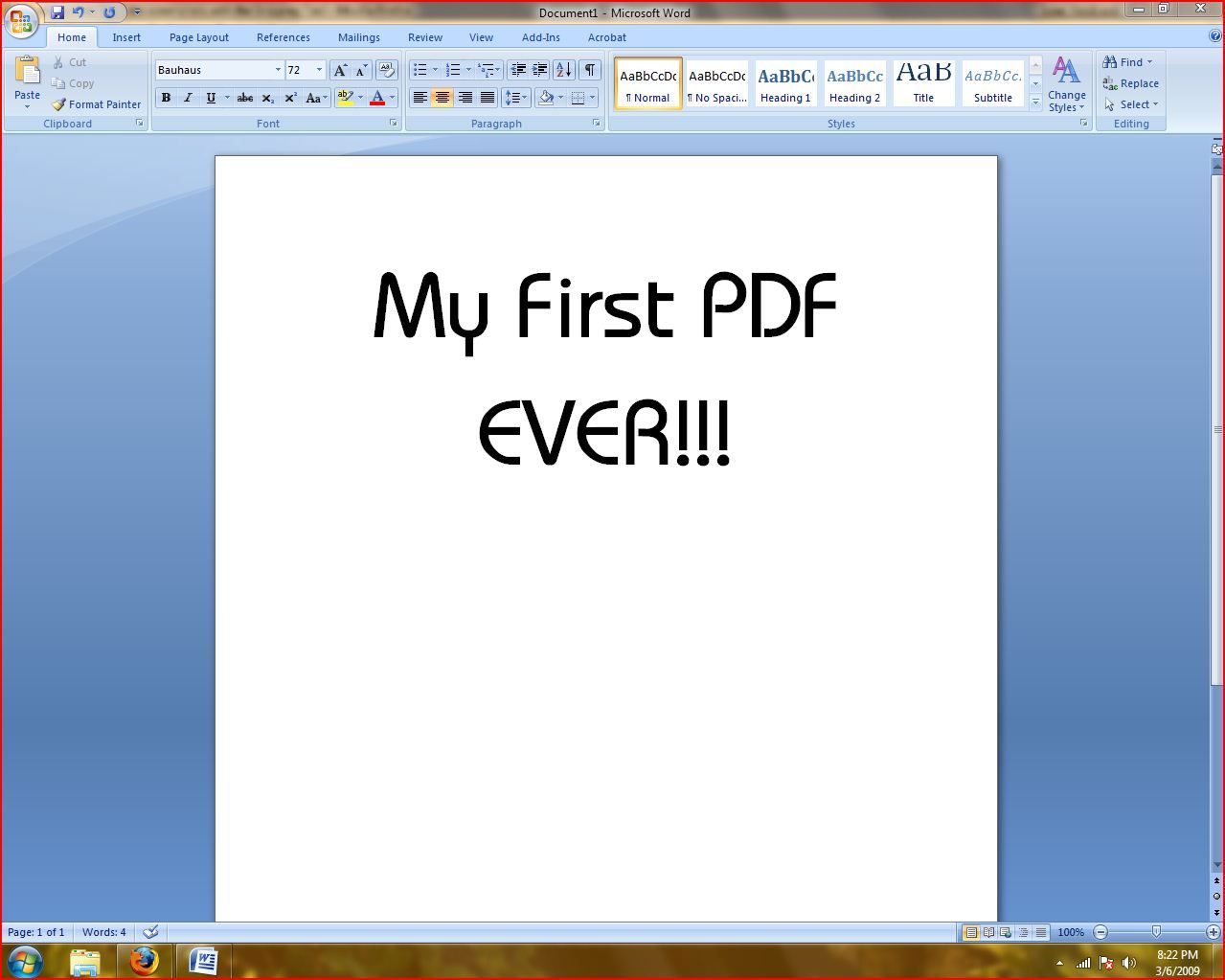 Create a PDF File