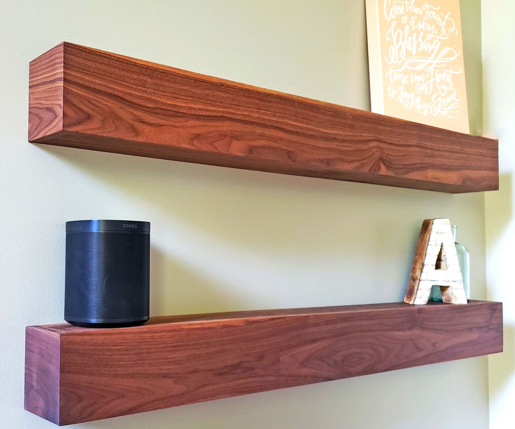 DIY Floating Shelves With Waterfall Ends!