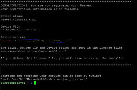 Enter Your Weaved Login Information.