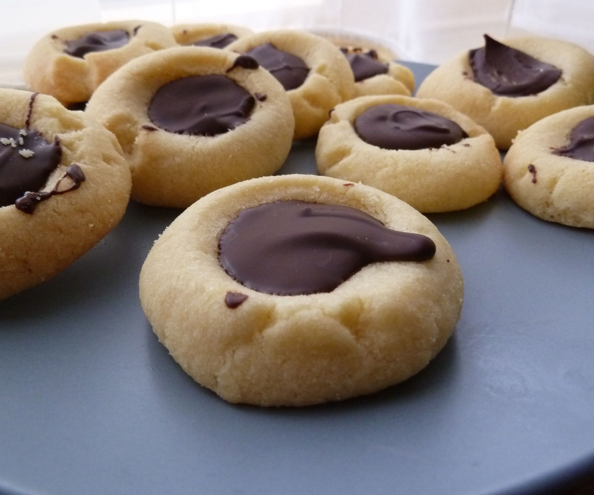 Chocolate Thumbprint Cookies