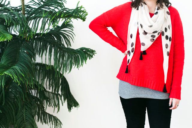 Make a Tasseled Chiffon Scarf!