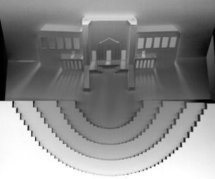 Kirigami Pop Up Dionysos Theatre Greeting Card!