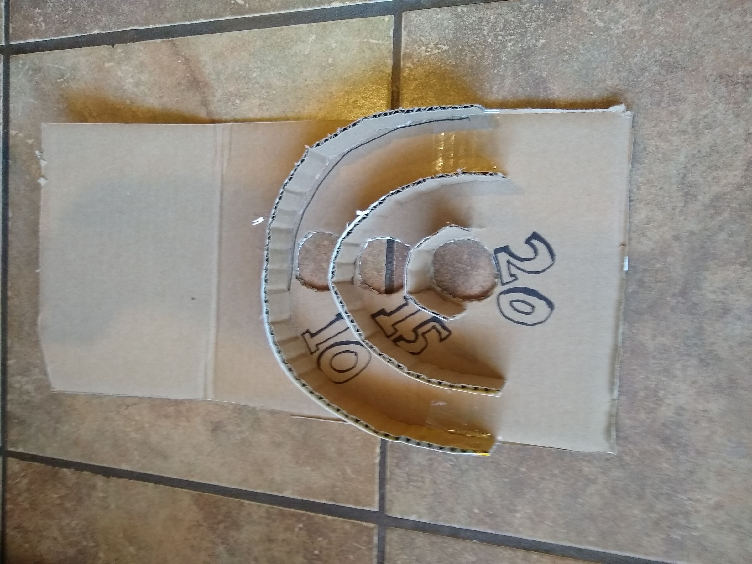 Easy Cardboard Mini Skee Ball 11 Steps Instructables