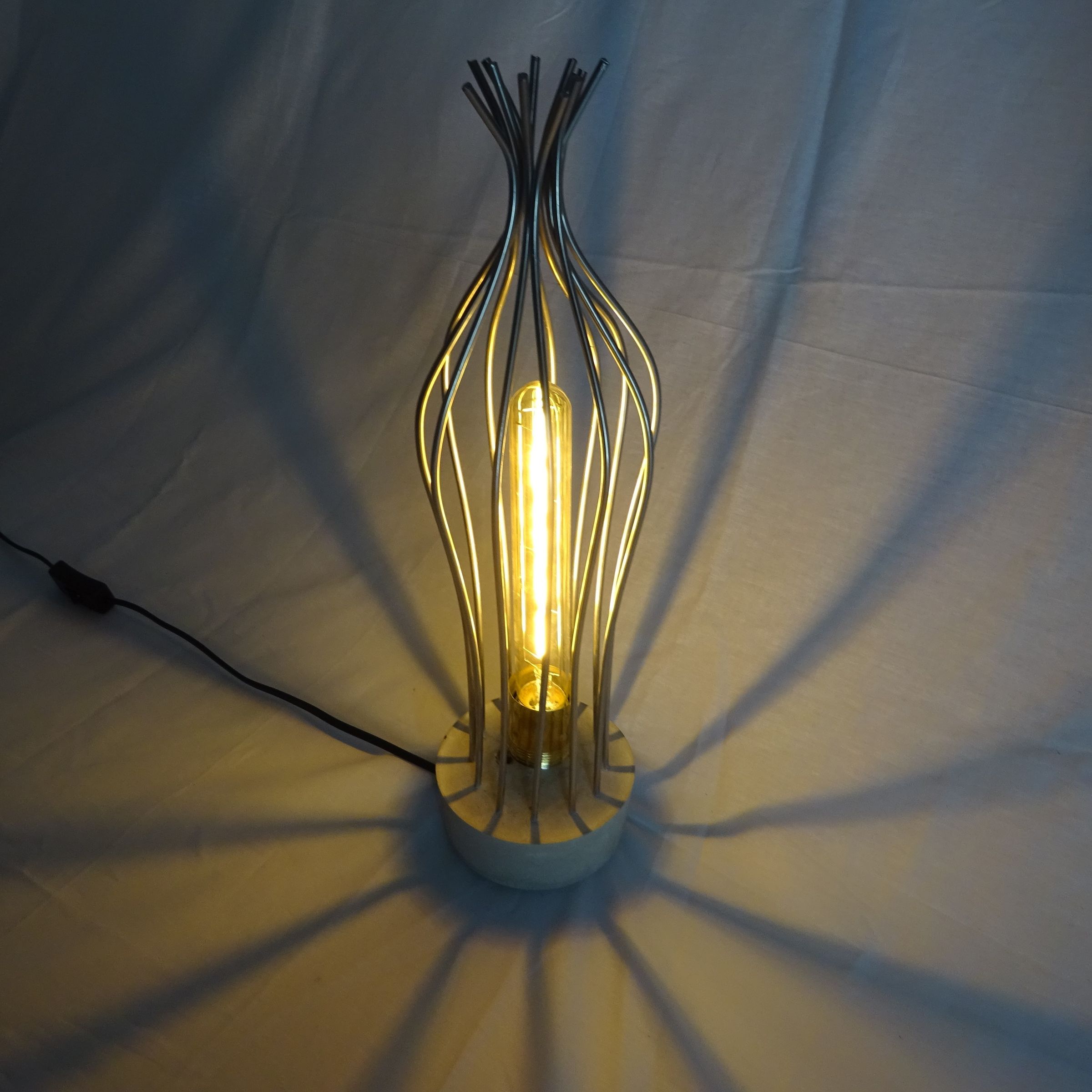 Concrete Base Table Lamp 5 Steps (with Pictures) Instructables