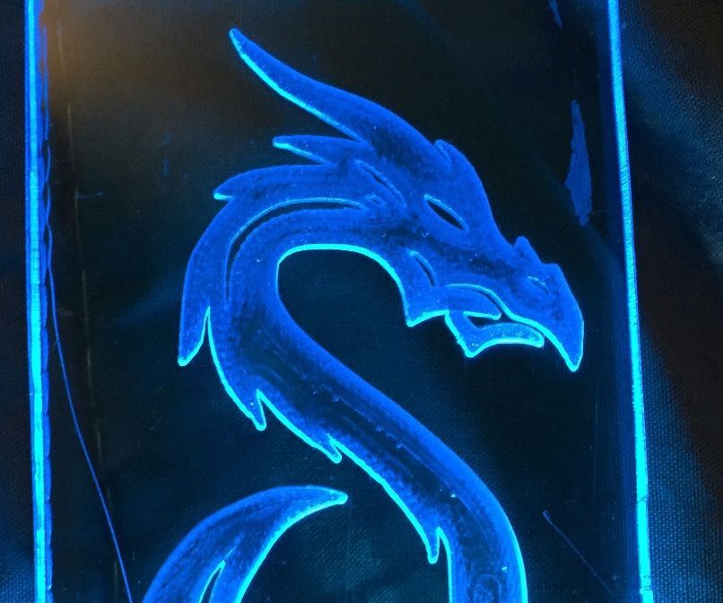 Glowy Blue Dragon Night Light