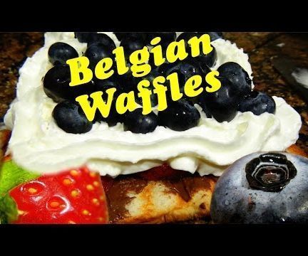 Belgian Waffles Substitute for Stressed Dads