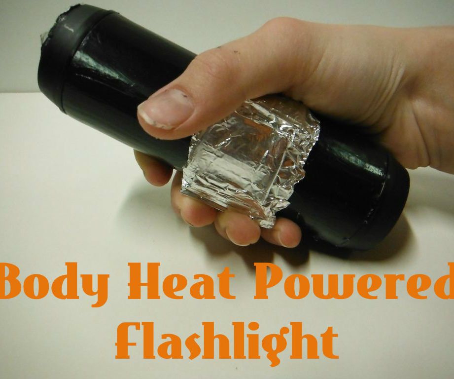 Body Heat Powered Flashlight