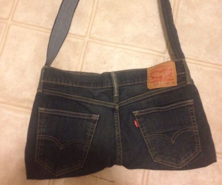 Recycled Purse from Denim Jeans
