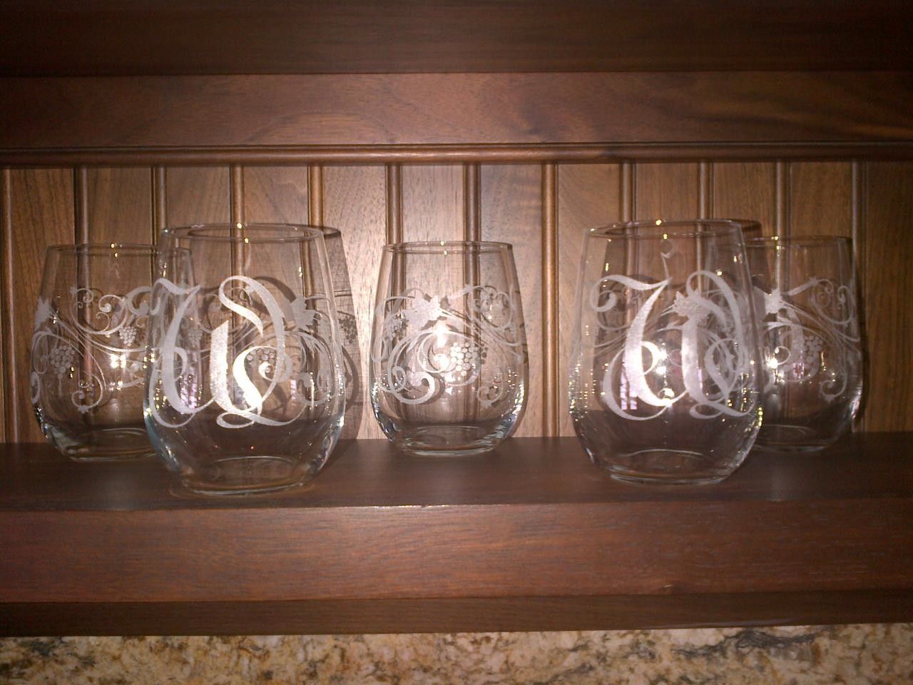 Etched Stemless Wine Glasses - I Made It at TechShop